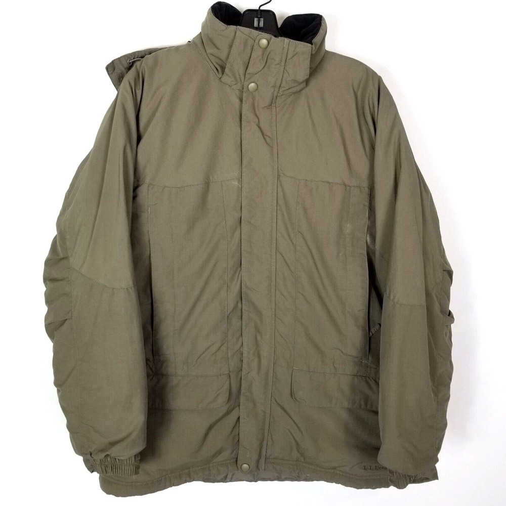 VTG  Men's L.L. Bean Jacket‎ Mens Sz M Parka Green Winter Jacket Thinsulate Hood